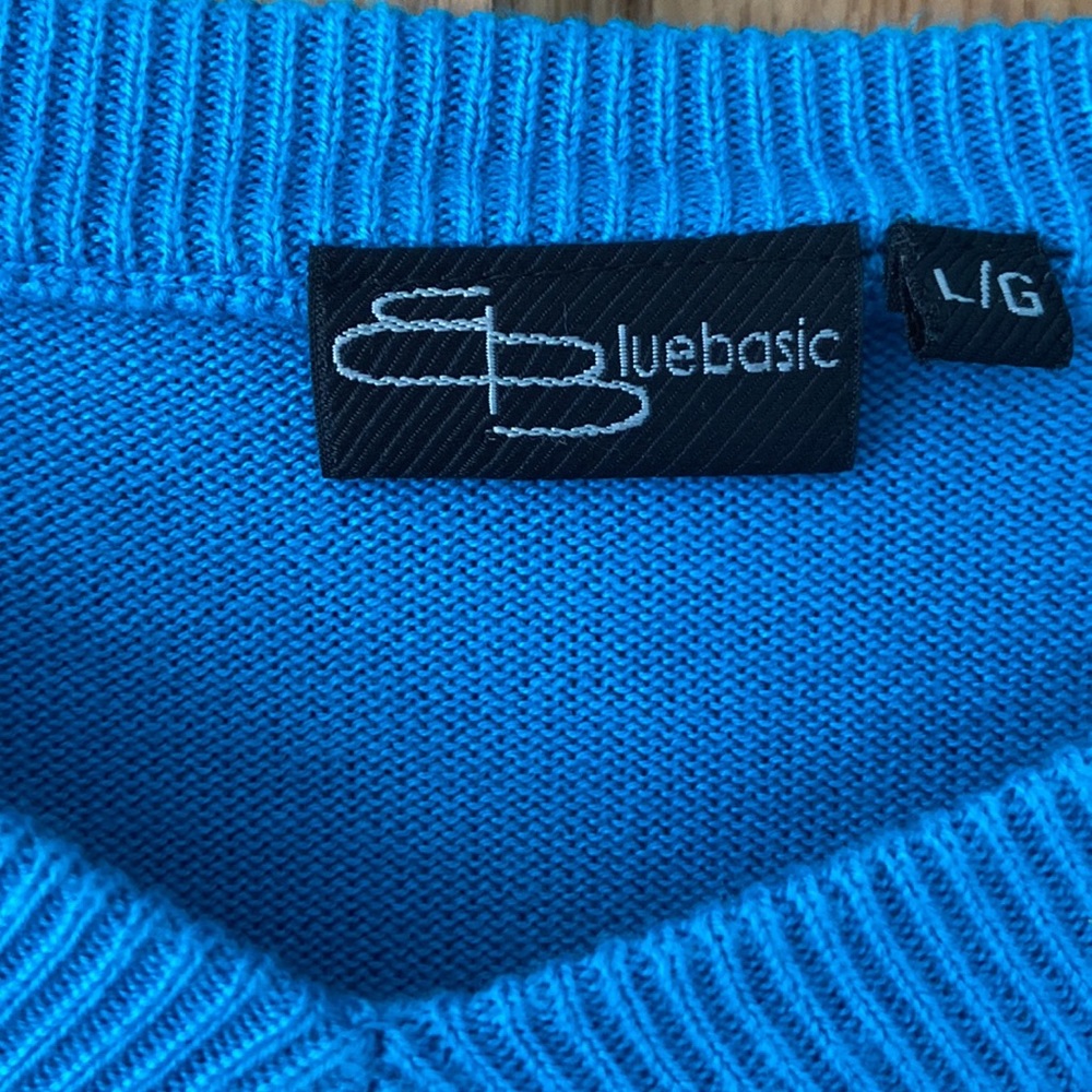 Blue basic sweater - Picture 4 of 4